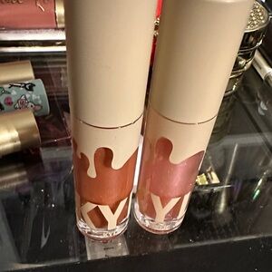 Kylie Cosmetics Lip Gloss Duo - Shimmering Pink and Warm Orange